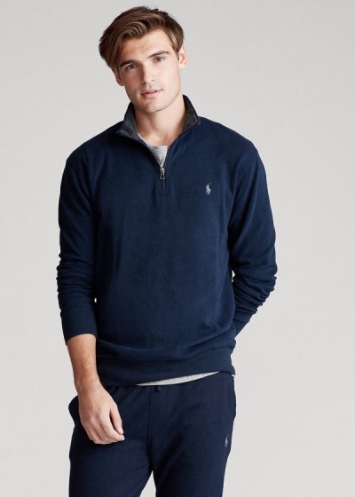 Men's Polo Ralph Lauren Jersey Half-Zip Pullover | 765948GYJ